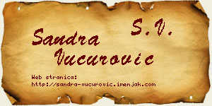 Sandra Vučurović vizit kartica